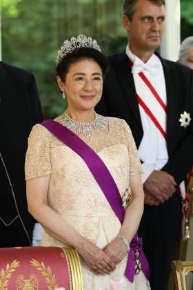 State Visit of the Emperor and the Empress of Japan to Belgium BRUSSELS, BELGIUM - JUNE 23 : The Empress Masako Owada of Japan pictured during the State Banquet at Laeken Castle during the State Visit of the Emperor and Empress of Japan to Belgium, on June 23, 2026 in Brussels, Belgium, 23 06 2026 Brussels Belgium  Copyright: xPhilipxReynaersx