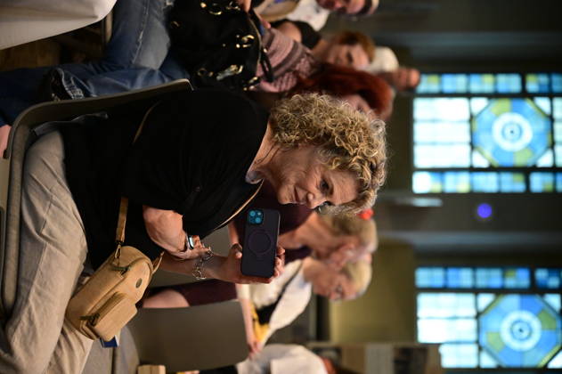 Judi Hannes Mendelsohn bei der Premiere des MDR-Dokumentarfilms Wir sind hier! über das Mitzvah-Projekt und Amanda Hannes im Rahmen der Jüdische Gedenkwoche im Kulturforum Görlitzer Synagoge. 23.06.2026 Copyright: xMatthiasxWehnertx