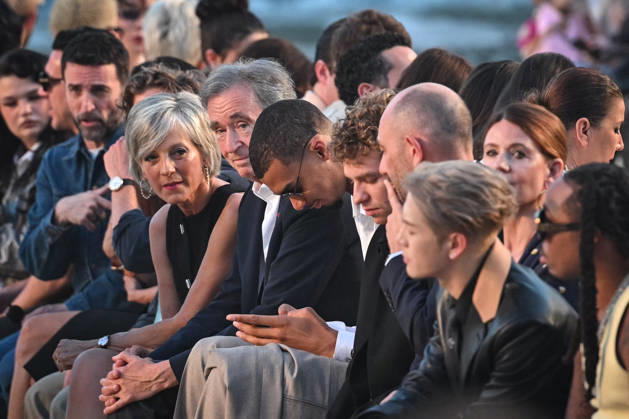 PFW - Louis Vuitton Runway in Paris FA LVMH chairman and CEO Bernard Arnault attends the Spring Summer 2027 collection by US designer Pharrell Williams for Louis Vuitton during the Paris Fashion Week, on June 23, 2026. Photo by Firas Abdullah ABACAPRESS.COM Paris Ile-de-France France  Copyright: xAbdullahxFiras ABACAx