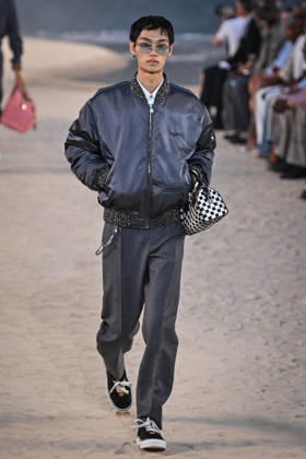 PFW - Louis Vuitton Runway in Paris FA A model walks the runway the Spring Summer 2027 collection by US designer Pharrell Williams for Louis Vuitton during the Paris Fashion Week, on June 23, 2026. Photo by Firas Abdullah ABACAPRESS.COM Paris Ile-de-France France  Copyright: xAbdullahxFiras ABACAx