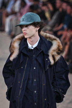 PFW - Louis Vuitton Runway in Paris FA A model walks the runway the Spring Summer 2027 collection by US designer Pharrell Williams for Louis Vuitton during the Paris Fashion Week, on June 23, 2026. Photo by Firas Abdullah ABACAPRESS.COM Paris Ile-de-France France  Copyright: xAbdullahxFiras ABACAx
