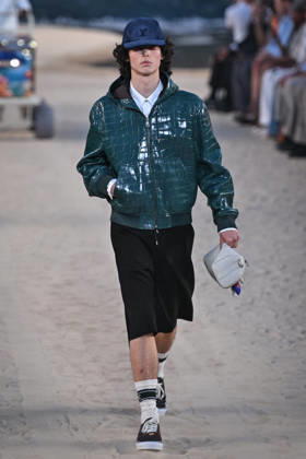 PFW - Louis Vuitton Runway in Paris FA A model walks the runway the Spring Summer 2027 collection by US designer Pharrell Williams for Louis Vuitton during the Paris Fashion Week, on June 23, 2026. Photo by Firas Abdullah ABACAPRESS.COM Paris Ile-de-France France  Copyright: xAbdullahxFiras ABACAx