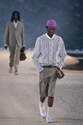 PFW - Louis Vuitton Runway in Paris FA A model walks the runway the Spring Summer 2027 collection by US designer Pharrell Williams for Louis Vuitton during the Paris Fashion Week, on June 23, 2026. Photo by Firas Abdullah ABACAPRESS.COM Paris Ile-de-France France  Copyright: xAbdullahxFiras ABACAx