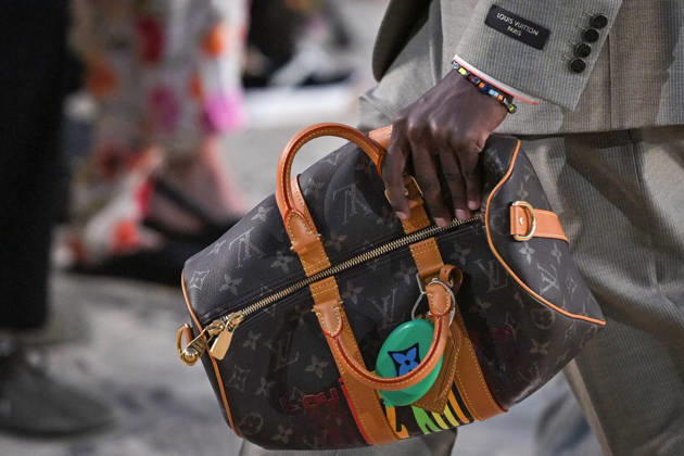 PFW - Louis Vuitton Runway in Paris FA A model walks the runway the Spring Summer 2027 collection by US designer Pharrell Williams for Louis Vuitton during the Paris Fashion Week, on June 23, 2026. Photo by Firas Abdullah ABACAPRESS.COM Paris Ile-de-France France  Copyright: xAbdullahxFiras ABACAx