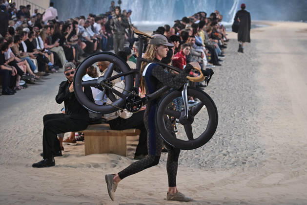PFW - Louis Vuitton Runway in Paris FA A model walks the runway the Spring Summer 2027 collection by US designer Pharrell Williams for Louis Vuitton during the Paris Fashion Week, on June 23, 2026. Photo by Firas Abdullah ABACAPRESS.COM Paris Ile-de-France France  Copyright: xAbdullahxFiras ABACAx