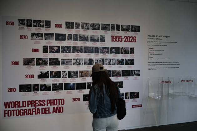 June 23, 2026, Mexico City, State Of Mexico, Mexico: The Franz Mayer Museum is once again hosting the World Press Photo 2026 exhibition, showcasing 144 of the best photojournalistic and documentary photographs from around the world. Mexican photographer CESAR RODRIGUEZ, who won the Long-Term Projects category with his series Mexico, a Changing Climate, was present at the event. His series addresses climate change, specifically the water situation in different regions of the country. World Press Photo is celebrating its 70th anniversary, and to commemorate this milestone, the exhibition The Archive is also on display. This exhibition features photographs that have won this award and are considered the most representative of each era - ZUMAp204 20260623_zip_p204_038 Copyright: xJosuexPerezx