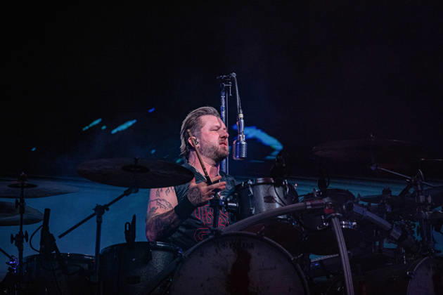 Three days grace live at Sequoie Muisic Park in Bologna, Italy - 23 Jun 2026 Drummer and founding member of Three Days Grace Neil Sanderson performs on stage at Sequoie Music Park. The famous Canadian alternative rock band returned to Italy for a single, highly anticipated, sold-out summer date, which saw longtime frontman Adam Gontier perform on stage again alongside Matt Walst. Bologna Italy Copyright: xCarloxVerganix xSOPAxImagesx TDG26(12)