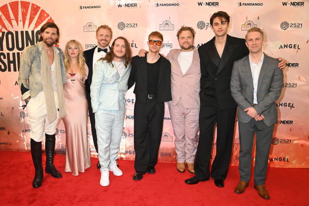 ˜Young Washington™ Nashville Premiere Joel Smallbone, Mia Rodgers, John Foss, Fearghal Geraghty, Angus Castle-Doughty, Leo Hanna, William Franklyn-Miller and Michael Benz arriving at the Young Washington Nashville premiere held at The Fisher Center for the Performing Arts on June 23, 2026 in Nashville, TN. Nashville The Fisher Center for the Performing Arts Tennessee USA Copyright: xTammiexArroyo AFF-USA.comx