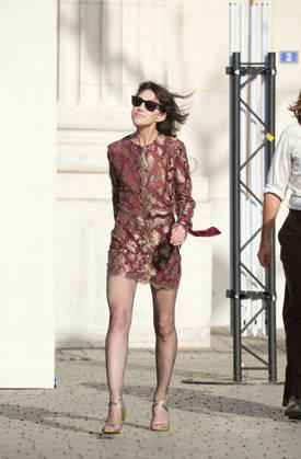 Charlotte Gainsbourg at the Saint Laurent Mens Spring Summer 2027 fashion show at the Bourse du Commerce in Paris on June 23, 2026. Anne Sophie Guebey, Bestimage. Celebrities at the Saint Laurent Mens Spring Summer 2027 fashion show at the Bourse du Commerce in Paris on June 23, 2026, Paris, France,detected_source_language  Copyright: xAnne-SophiexGuebeyx xBestimagexAnne-SophiexGuebeyx xBestimagex