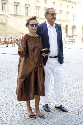 Monika Peitsch und Sven Hansen-Höchstädt bei der Verleihung vom 25. Friedenspreis des Deutschen Films - Die Brücke 2026 im CuvilliÃ s-Theater. München, 23.06.2026
