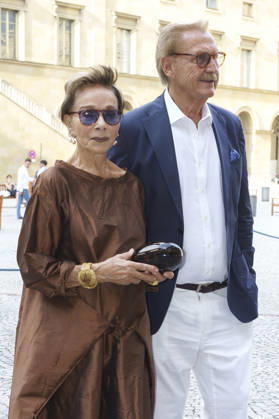 Monika Peitsch und Sven Hansen-Höchstädt bei der Verleihung vom 25. Friedenspreis des Deutschen Films - Die Brücke 2026 im CuvilliÃ s-Theater. München, 23.06.2026