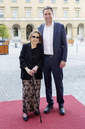 Elisabeth Endriss und Georg Eisenreich bei der Verleihung vom 25. Friedenspreis des Deutschen Films - Die Brücke 2026 im CuvilliÃ s-Theater. München, 23.06.2026