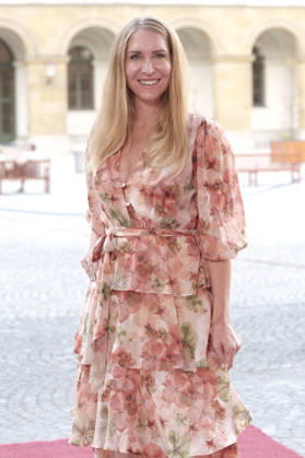 Anja Gräfin von Keyserlingk bei der Verleihung vom 25. Friedenspreis des Deutschen Films - Die Brücke 2026 im CuvilliÃ s-Theater. München, 23.06.2026
