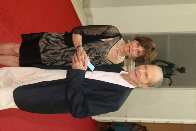 Salome Kammer und Edgar Reitz bei der 25. Verleihung des Friedenspreises des Deutschen Films Die Brücke im Cuvillies Theater. München, 23.06.2026 Copyright: xAgenturxMatthiasxWehnertx xM.xGränzdörferx