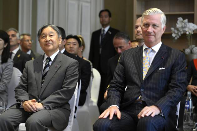 State Visit of the Emperor and the Empress of Japan to Belgium NAMUR, BELGIUM - JUNE 24 : Emperor Naruhito of Japan and King Philippe - Filip of Belgium pictured at the Castle of Namur during the state visit of the Emperor and Empress of Japan to Belgium, on June 24, 2026 in Namur, Belgium, 24 06 2026 Namur Belgium  Copyright: x Creator x