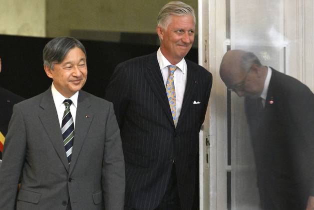 State Visit of the Emperor and the Empress of Japan to Belgium NAMUR, BELGIUM - JUNE 24 : Emperor Naruhito of Japan and King Philippe - Filip of Belgium pictured at the Castle of Namur during the state visit of the Emperor and Empress of Japan to Belgium, on June 24, 2026 in Namur, Belgium, 24 06 2026 Namur Belgium  Copyright: x Creator x