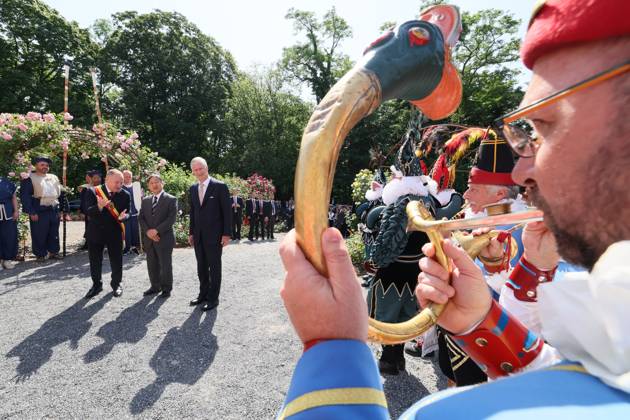 State Visit of the Emperor and the Empress of Japan to Belgium NAMUR, BELGIUM - JUNE 24 : Emperor Naruhito of Japan and King Philippe - Filip of Belgium pictured at the Castle of Namur during the state visit of the Emperor and Empress of Japan to Belgium, on June 24, 2026 in Namur, Belgium, 24 06 2026 Namur Belgium  Copyright: xBenoitxDoppagnex
