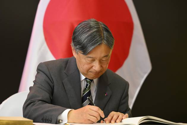 State Visit of the Emperor and the Empress of Japan to Belgium NAMUR, BELGIUM - JUNE 24 : Emperor Naruhito of Japan pictured at the Castle of Namur (Signature of the Golden Book) during the state visit of the Emperor and Empress of Japan to Belgium, on June 24, 2026 in Namur, Belgium, 24 06 2026 Namur Belgium  Copyright: xPhilipxReynaersx