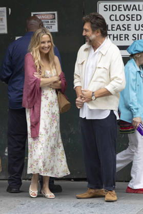 Kate Hudson und Javier Bardem bei den Dreharbeitem zum Kinofilm Hello & Paris in Downtown Manhattan. New York, 23.06.2026