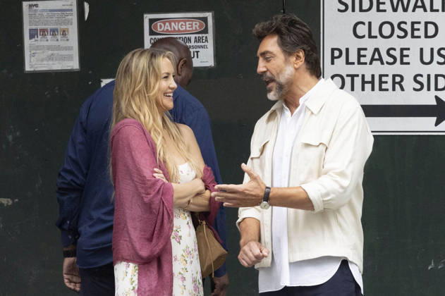 Kate Hudson und Javier Bardem bei den Dreharbeitem zum Kinofilm Hello & Paris in Downtown Manhattan. New York, 23.06.2026