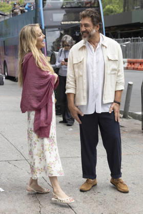 Kate Hudson und Javier Bardem bei den Dreharbeitem zum Kinofilm Hello & Paris in Downtown Manhattan. New York, 23.06.2026