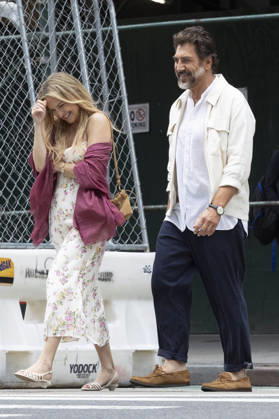 Kate Hudson und Javier Bardem bei den Dreharbeitem zum Kinofilm Hello & Paris in Downtown Manhattan. New York, 23.06.2026