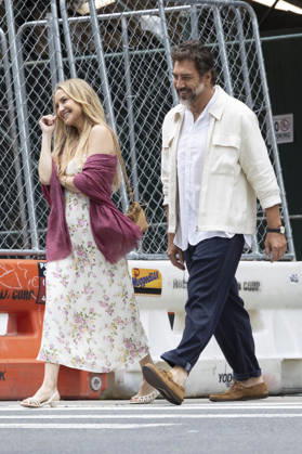 Kate Hudson und Javier Bardem bei den Dreharbeitem zum Kinofilm Hello & Paris in Downtown Manhattan. New York, 23.06.2026
