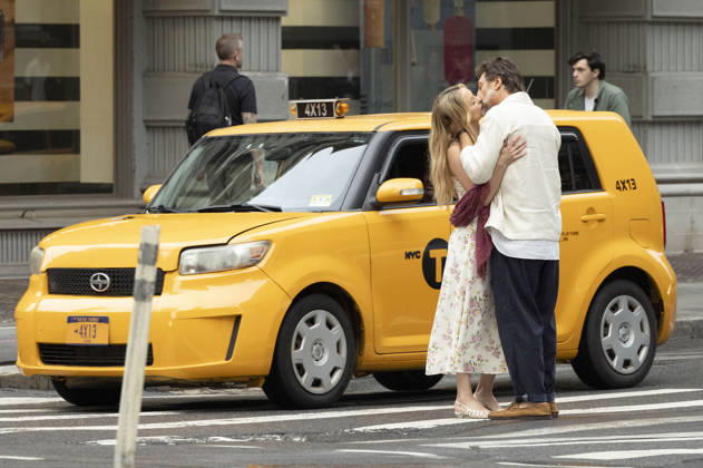 Kate Hudson und Javier Bardem bei den Dreharbeitem zum Kinofilm Hello & Paris in Downtown Manhattan. New York, 23.06.2026