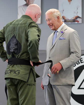 King Charles visits REORG King Charles visits REORG to hear about their work supporting military personnel, veterans and emergency service workers through Brazilian Jiu Jitsu training, in London, UK, on the 24th June 2026. Picture by Chris Jackson WPA-Pool London REORG London United Kingdom  WHA-0830