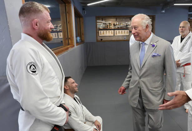 King Charles visits REORG King Charles visits REORG to hear about their work supporting military personnel, veterans and emergency service workers through Brazilian Jiu Jitsu training, in London, UK, on the 24th June 2026. Picture by Chris Jackson WPA-Pool London REORG London United Kingdom  WHA-0830