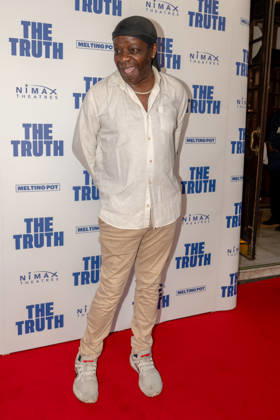 Comedian and TV Personality, Stephen K Amos poses on the red carpet of the West End Comedy, The Truth. Apollo Theatre, London. 24 June 2026 The Truth stars Tony Award-nominated Stephen Mangan (BBC 1 The Split; BBC 2 Episodes ) returning to the London stage, alongside comedy icon Ardal O™Hanlon (Channel 4, Father Ted; Netflix, How To Get To Heaven From Belfast), Sarah Hadland (BBC 1, Miranda; Strictly Come Dancing; ITV, The Job Lot) and double Olivier Award-winner Janie Dee four of the UK and Ireland™s most beloved stage and screen performers bringing their formidable comic talents to this sophisticated and fast-paced comedy., Credit:JAMES COOK Avalon Copyright: xJAMESxCOOKx xAvalonx 1112277574
