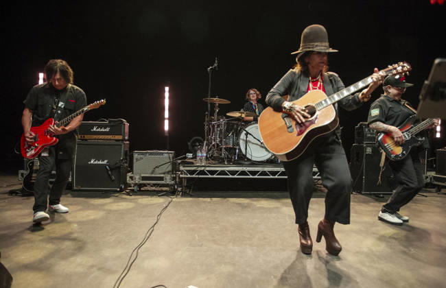 4 Non Blondes at Shepherds Bush Empire 24 June 2026 4 Non Blondes perform at O2 Shepherds Bush Empire in London on 24th June 2026. Linda Perry Lead vocals, guitar Dawn Richardson Drums Christa Hillhouse Bass guitar Roger Rocha Lead guitar, vocals, Credit:Zoran Veselinovic B4859 Avalon UK, London, O2 Shepherds Bush Empire  Copyright: xZoranxVeselinovicx xB4859x xAvalonx 1112334514