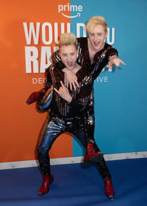 Jedward attends Prime Video™s Would You Rather: Decide to Survive London Screening, at the Regent Street Cinema in London, England. UK. Wednesday 24th June 2026. Copyright: xJamesxWarrenx ae7qz623