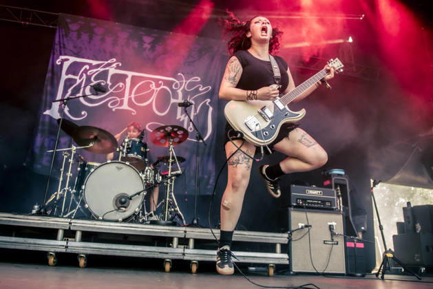 Faetooth live at Copenhell 2026 Copenhagen, Denmark. 24th, June 2026. The American doom trio Faetooth performs a live concert during the Danish heavy metal festival Copenhell 2026 in Copenhagen. Here vocalist and guitarist Ari May is seen live on stage. Denmark, Copenhagen  Copyright: xGonzalesxPhoto MathiasxBakxLarsenx