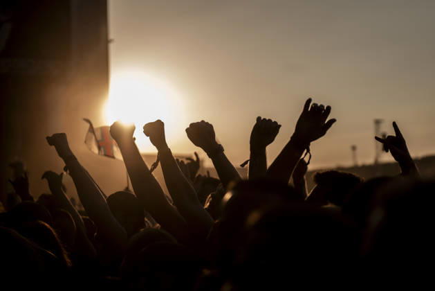 Iron Maiden live at Copenhell 2026 Copenhagen, Denmark. 24th, June 2026. Festival goers seen at a live concert with the English heavy metal band Iron Maiden during the Danish heavy metal festival Copenhell 2026 in Copenhagen. Denmark, Copenhagen  Copyright: xGonzalesxPhoto MathiasxBakxLarsenx