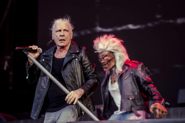 Iron Maiden live at Copenhell 2026 Copenhagen, Denmark. 24th, June 2026. The English heavy metal band Iron Maiden performs a live concert during the Danish heavy metal festival Copenhell 2026 in Copenhagen. Here vocalist Bruce Dickinson is seen live on stage. Denmark, Copenhagen  Copyright: xGonzalesxPhoto MathiasxBakxLarsenx