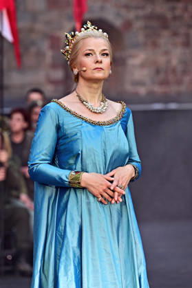 Bad Hersfelder Festspiele - Parzival . Schauspielerin Varia Linnea Sjöström während der Fotoprobe zur Inszenierung Parzival im Rahmen der Bad Hersfelder Festspiele am 24.06.2026 in der Stiftsruine Bad Hersfeld. 20260624MWI129720