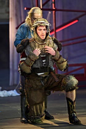 Bad Hersfelder Festspiele - Parzival . Schauspieler Thiess Brammer und Schauspielerin Varia Linnea Sjöström während der Fotoprobe zur Inszenierung Parzival im Rahmen der Bad Hersfelder Festspiele am 24.06.2026 in der Stiftsruine Bad Hersfeld. 20260624MWI129847