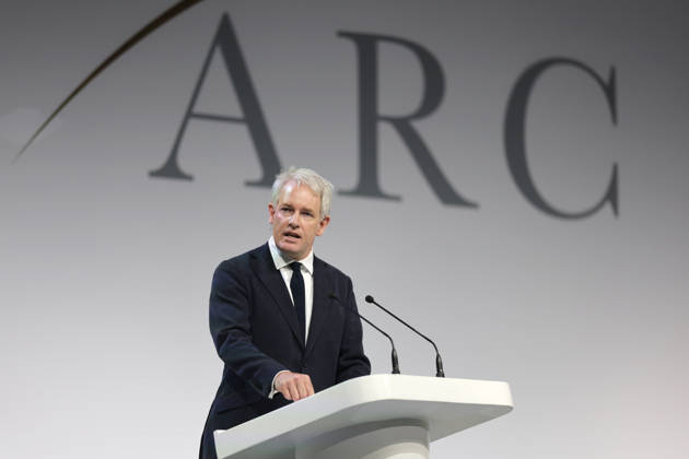 Danny Kruger speaks at the Alliance for Responsible Citizenship Conference 2026. Image Licensed to Parsons Media. 25 06 2026. London, United Kingdom. The Alliance for Responsible Citizenship Conference 2026.  Copyright: xAndrewxParsonsx xParsonsxMediax PAR-9218-0018