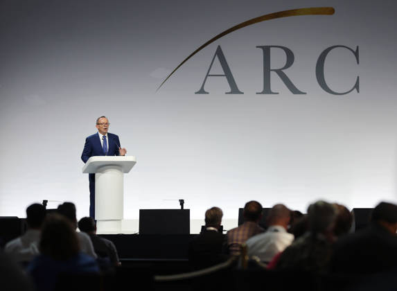 Tony Abbott speaks at the Alliance for Responsible Citizenship Conference 2026. Image Licensed to Parsons Media. 25 06 2026. London, United Kingdom. The Alliance for Responsible Citizenship Conference 2026.  Copyright: xAndrewxParsonsx xParsonsxMediax PAR-9218-0043