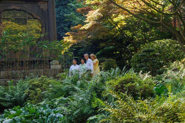 Japanese imperial couple concludes state visit to Belgium BRUSSELS, BELGIUM – JUNE 25: (----EDITORIAL USE ONLY MANDATORY CREDIT - OLIVIER MATTHYS POOL EPA - NO MARKETING NO ADVERTISING CAMPAIGNS - DISTRIBUTED AS A SERVICE TO CLIENTS----) Belgium s King Philippe and Queen Mathilde accompany Japan s Emperor Naruhito and Empress Masako during a visit to the Japanese Tower and its gardens in the Royal Domain of Laeken in Brussels, Belgium, on June 25, 2026. The visit took place on the final day of the Japanese imperial couple s state visit to Belgium marking the 160th anniversary of diplomatic relations between the two countries. Built between 1900 and 1904 on the orders of King Leopold II, the nearly 50-meter-high Japanese Tower is one o  Copyright: x2026xAnadoluxOlivierxMatthys Poolx