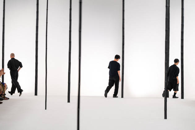 PFW - Issey Miyake - Runway Yuki Itakura, Sen Kawahara, Nobutaka Kobayashi and IM Issey Miyake Men Miyake Design Studio team as part of their Menswear Spring-Summer 2027 collection show for fashion house Issey Miyake during Men s Fashion Week in Paris, France, June 25, 2026. Photo by Alexis Jumeau ABACAPRESS.COM Paris France  Copyright: xJumeauxAlexis ABACAx
