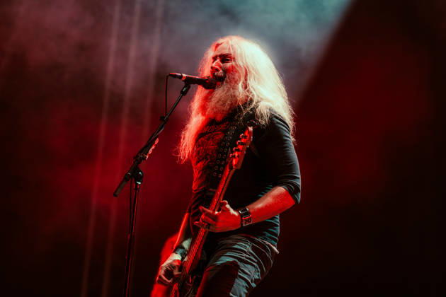 Mastodon live at Copenhell 2026 Copenhagen, Denmark. 24th, June 2026. The American metal band Mastodon performs a live concert during the Danish heavy metal festival Copenhell 2026 in Copenhagen. Here vocalist and bass player Troy Sanders is seen live on stage. Denmark, Copenhagen  Copyright: xGonzalesxPhoto MathiasxKristensenx