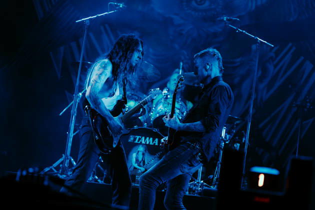 Mastodon live at Copenhell 2026 Copenhagen, Denmark. 24th, June 2026. The American metal band Mastodon performs a live concert during the Danish heavy metal festival Copenhell 2026 in Copenhagen. Here guitarists Nick Johnston (L) and Bill Kelliher (R) are seen live on stage. Denmark, Copenhagen  Copyright: xGonzalesxPhoto MathiasxKristensenx