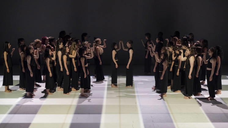 June 25, 2026, London, London, UK: LONDON, UK. The cast performs at the Southbank CentreÃ¢â‚¬â ¢s Queen Elizabeth Hall during the UK premiere of Ã¢â‚¬ËœColossusÃ¢â‚¬â ¢ by Australian choreographer Stephanie Lake. Fifty final year students from London Contemporary Dance School at The Place are performing in a show, 25 to 27 June, which is part of the Southbank CentreÃ¢â‚¬â ¢s 75th anniversary programme. London UK  - ZUMAl94_ 20260625_zaf_l94_030 Copyright: xStephenxChungx