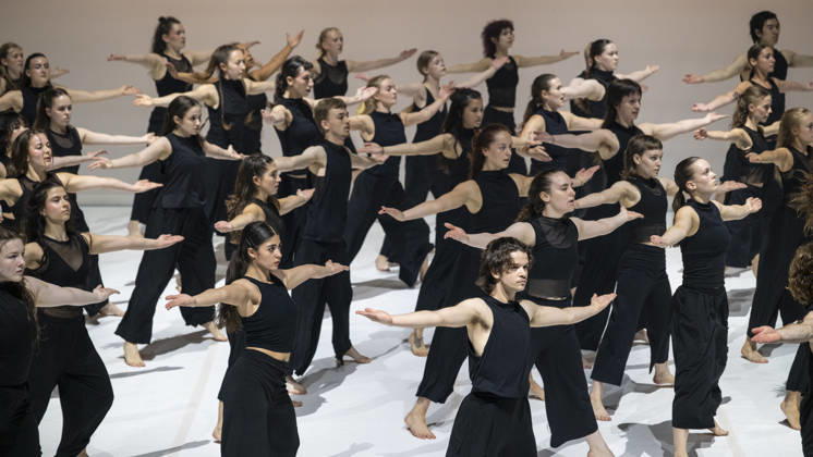 June 25, 2026, London, London, UK: LONDON, UK. The cast performs at the Southbank CentreÃ¢â‚¬â ¢s Queen Elizabeth Hall during the UK premiere of Ã¢â‚¬ËœColossusÃ¢â‚¬â ¢ by Australian choreographer Stephanie Lake. Fifty final year students from London Contemporary Dance School at The Place are performing in a show, 25 to 27 June, which is part of the Southbank CentreÃ¢â‚¬â ¢s 75th anniversary programme. London UK  - ZUMAl94_ 20260625_zaf_l94_031 Copyright: xStephenxChungx