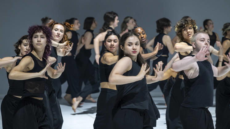 June 25, 2026, London, London, UK: LONDON, UK. The cast performs at the Southbank CentreÃ¢â‚¬â ¢s Queen Elizabeth Hall during the UK premiere of Ã¢â‚¬ËœColossusÃ¢â‚¬â ¢ by Australian choreographer Stephanie Lake. Fifty final year students from London Contemporary Dance School at The Place are performing in a show, 25 to 27 June, which is part of the Southbank CentreÃ¢â‚¬â ¢s 75th anniversary programme. London UK  - ZUMAl94_ 20260625_zaf_l94_035 Copyright: xStephenxChungx