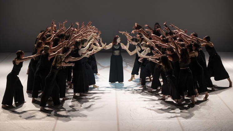 June 25, 2026, London, London, UK: LONDON, UK. The cast performs at the Southbank CentreÃ¢â‚¬â ¢s Queen Elizabeth Hall during the UK premiere of Ã¢â‚¬ËœColossusÃ¢â‚¬â ¢ by Australian choreographer Stephanie Lake. Fifty final year students from London Contemporary Dance School at The Place are performing in a show, 25 to 27 June, which is part of the Southbank CentreÃ¢â‚¬â ¢s 75th anniversary programme. London UK  - ZUMAl94_ 20260625_zaf_l94_040 Copyright: xStephenxChungx