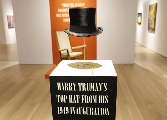 A top hat belonging to Harry Truman is on display at a press review for the free American History Exhibition at Christie s on Thursday, June 25, 2026 in New York City. Christie s New York at 20 Rockefeller Plaza is offering a free, public exhibition of extremely rare items from American history from June 25 until June 30, right before the nation s 250 birthday.  NYP20260625105 JOHNxANGELILLO