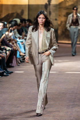 PFW Amiri Runway Menswear NB A model walks the runway during the Amiri Menswear Spring Summer 2027 show as part of Paris Fashion Week on June 25, 2026 in Paris, France. Photo by Nasser Berzane ABACAPRESS.COM Paris France  Copyright: xBerzanexNasser ABACAx